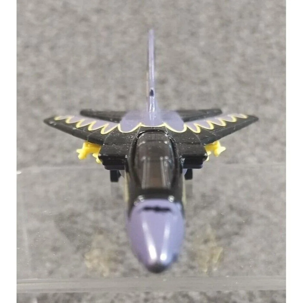 Vintage Matchbox Tornado DC Batman Jet Aircraft Black Purple Die Cast 2000